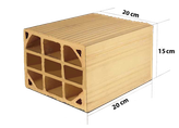 آجر سفال تیغه 15 . ابعاد 15*20*20. شال قزوین. 3,700 عدد داخل کامیون 10 تن تک
